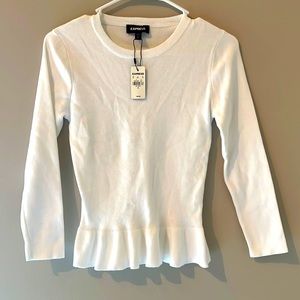 Women’s white Express sweater